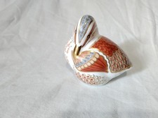 Royal Crown Derby Paperweight  Collectors Guild Teal Ducking  Gold Stopper  2006