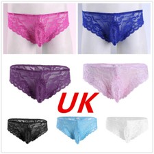 UK Mens Sissy Floral Lace