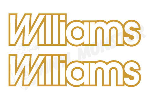 Williams stickers renault - 2x, stickers,