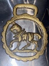 Antique Miniature Horse Brass ~ Cart Horse Trotting
