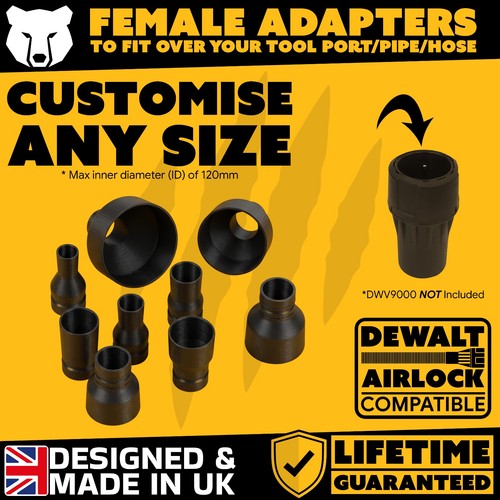 Tapered dust extraction female - dust,