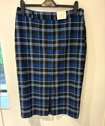 Blue black white check - f&f,