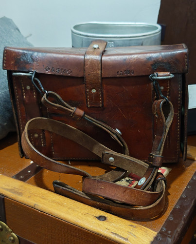 Vintage swiss army leather - army,