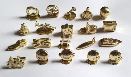 Metal monopoly tokens - ,