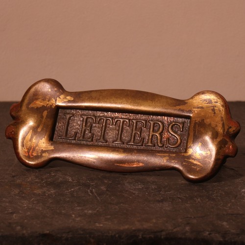 Medium brass letter box from - brass, box,