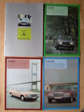 MERCEDES BENZ 350 450 SE SEL orig 1975 UK Mkt Sales Brochure + Specs - S Class