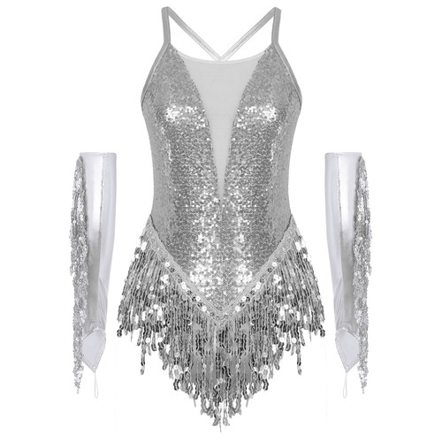 Women sequins latin dance set - women,