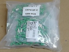 1000 X BOOTLACE FERRULES 6.00MM GREEN     (0622)