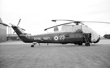737 Sqn, Wessex HAS.3, XM331 '52/5PO' at Gaydon, 21 Sep 1969 - Original B&W neg