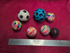 7x Bouncy Ball Toys Used Stress Relief Kids Adults Party Favors