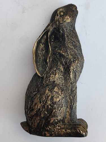 Moon gazing hare bronze effect - gazing,