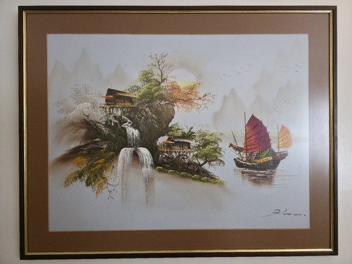 Vintage asian oil - asian,
