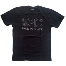 ** AC/DC Back In Black T-shirt Official Licensed **