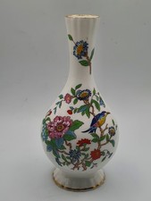 AYNSLEY SMALL PEMBROKE BUD POSY 15CM VASE BUTTERFLY FLOWERS FINE BONE CHINA ENGL
