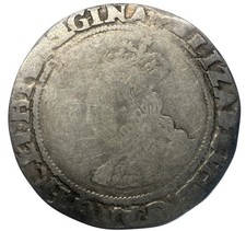 Tudor, Elizabeth I, Shilling, MM Cross Crosslet, Aylesbury Hoard  Lot 91