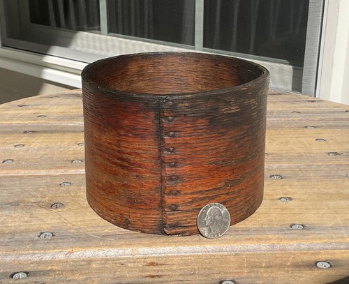 Antique small wood circular - antique,