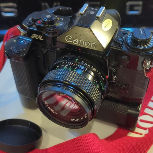 Canon black 35mm slr film - a-1,