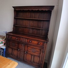 Welsh Dresser Antique  Early 20th Century 2 Cupboard 2 Drawer