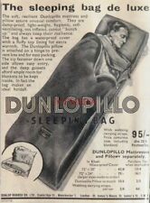 Original WW2 Advert 'DUNLOPILLO' Sleeping Bags #2 : Small Wartime Print