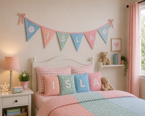 Personalised bunting baby - personalised, bunting,