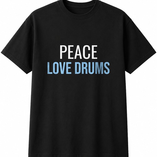 Peace love drums - love,