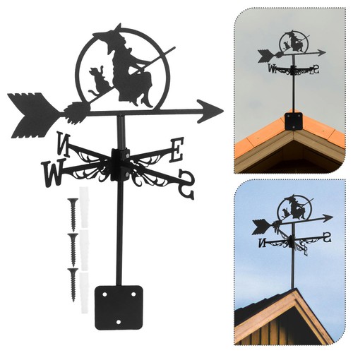Garden metal witch - metal, weathervane
