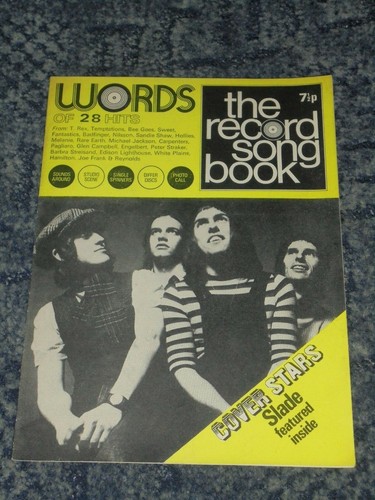 Words record song book - words,