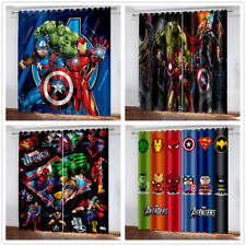 Boys Marvel Superhero Curtains The Avengers Blackout Curtains Ring Top Eyelet
