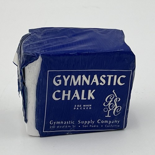 Vtg gym chalk block gymnastics - gym,