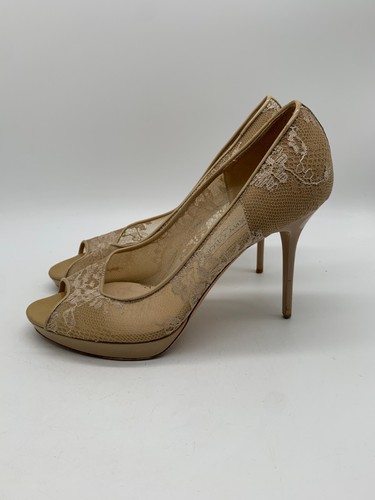 Jimmy choo lace mesh platform - lace,