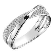 Silver plated two tone - plated, cross