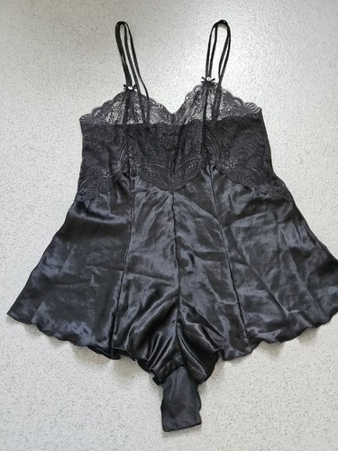 Vintage black satin - vintage,