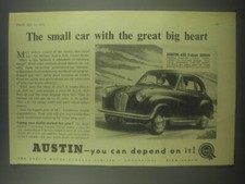 1954 Austin A30 2-door Seven Car Ad - The small car with the great big heart
