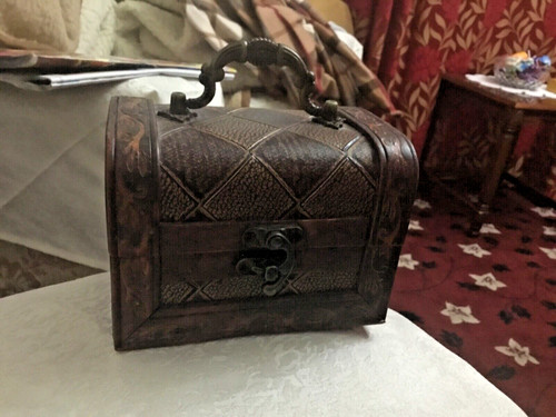 Wooden treasure chest - wooden,