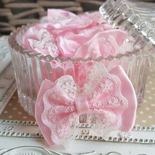 5x Satin & Lace Ribbon Bows