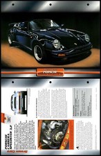 Porsche Carrera Speedster 3,2 - 1989 - Sports - Atlas Dream Cars Fact File Card
