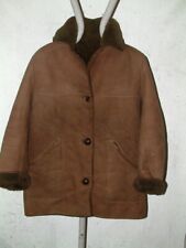 Vtg Ladies Nurseys Shearling Sheepskin  Winter Coat  Size 16 44in Chest