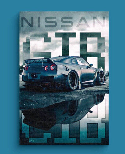 Nissan gtr digital art print - print, |