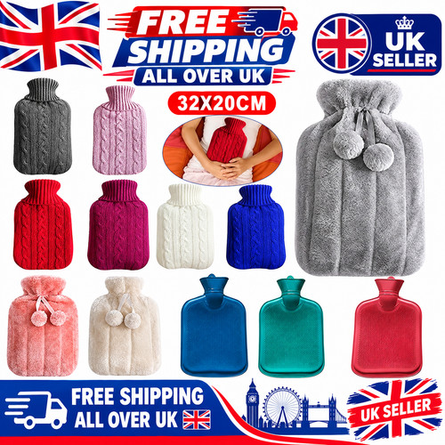 Hot water bottle cover - water,