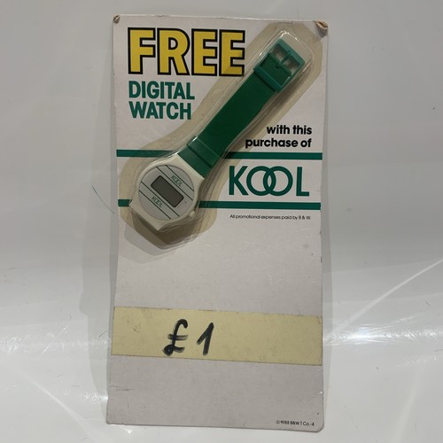 Vintage kool digital lcd watch - lcd,