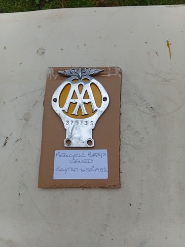 Vintage car badge a - ,