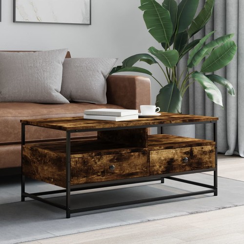 Coffee table engineered - coffee, wood