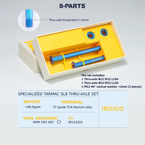 Parts titanium bolt thru - bolt,