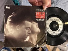 TEARS FOR FEARS - Shout / The Big Chair 7” Single Vinyl Record 1984 Mercury Vg+