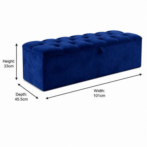 Ottoman storage box plush - storage,