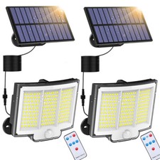 2 x LED Solar PIR Motion