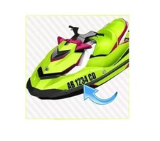 2 x jet ski registration no