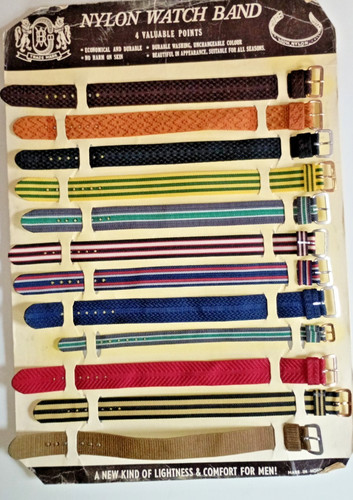 Vintage nylon watch straps - nylon,