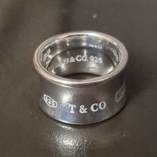 Vintage Tiffany & Co 1837 Concave Ring Sterling Silver Size O. CHRISTMAS 🎄12g