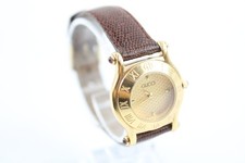 Gucci Gold Tone Fashion Watch Ref 6500L Quartz Working